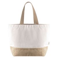 SHOPPER COTONE RICICLATO E JUTA